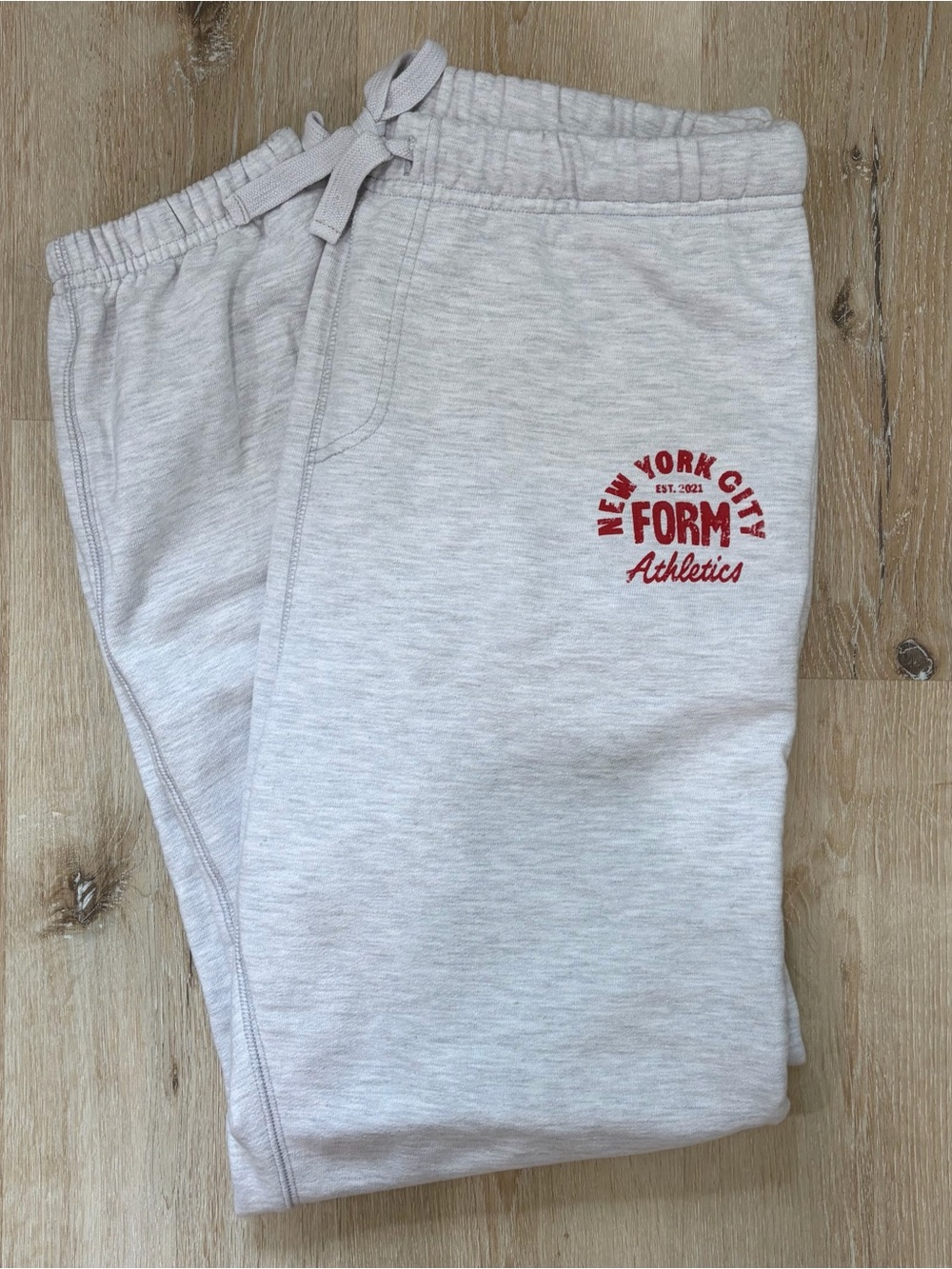 Light Gray 'New York City FORM Athletics' Sweatpants